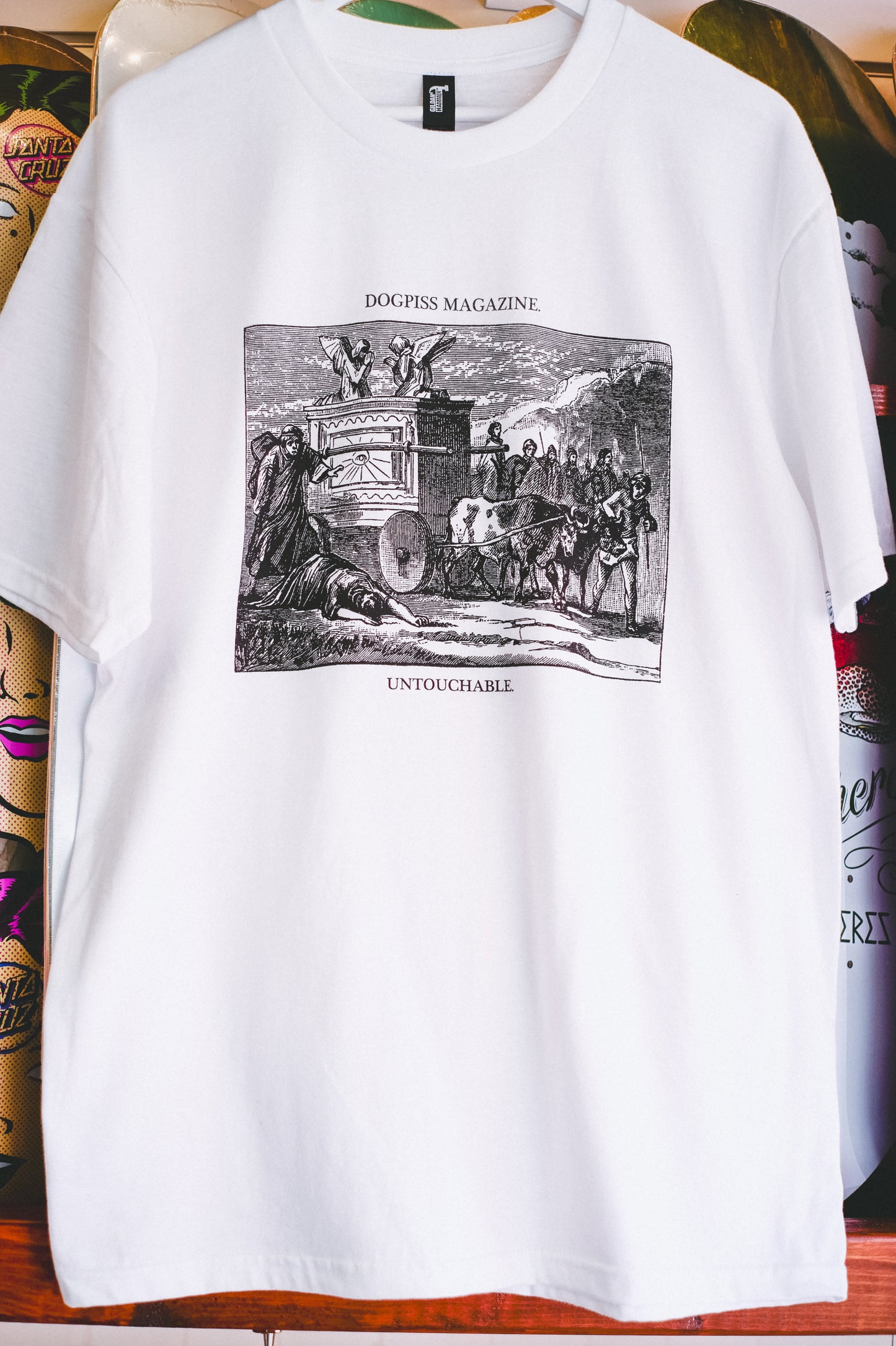 Dogpiss Magazine Untouchable White T-Shirt