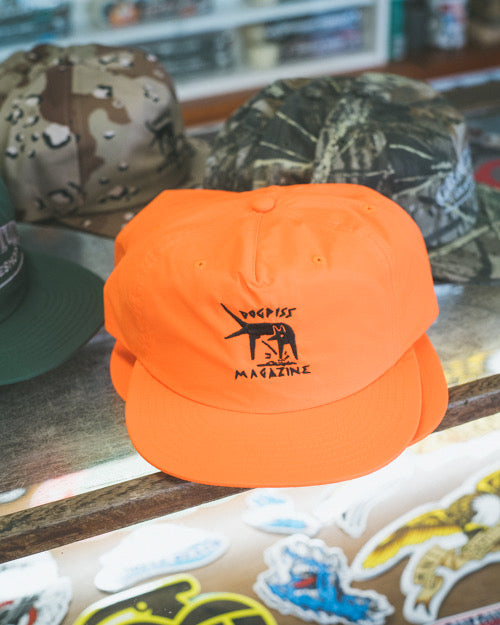 Dogpiss Magazine Delta Mojo Safety Orange Nylon Surf Cap