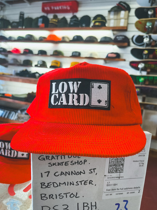 Low Card Magazine Red Cord Snapback