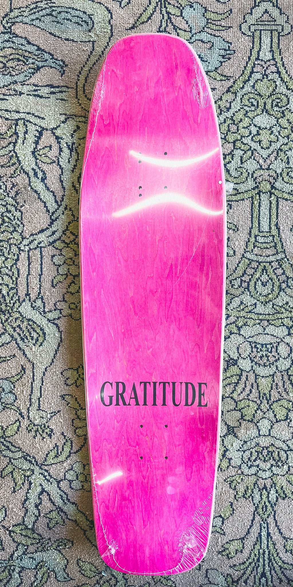 Gratitude Skateshop 'Crystalized Type' 9.25" 'Grosso' Deck