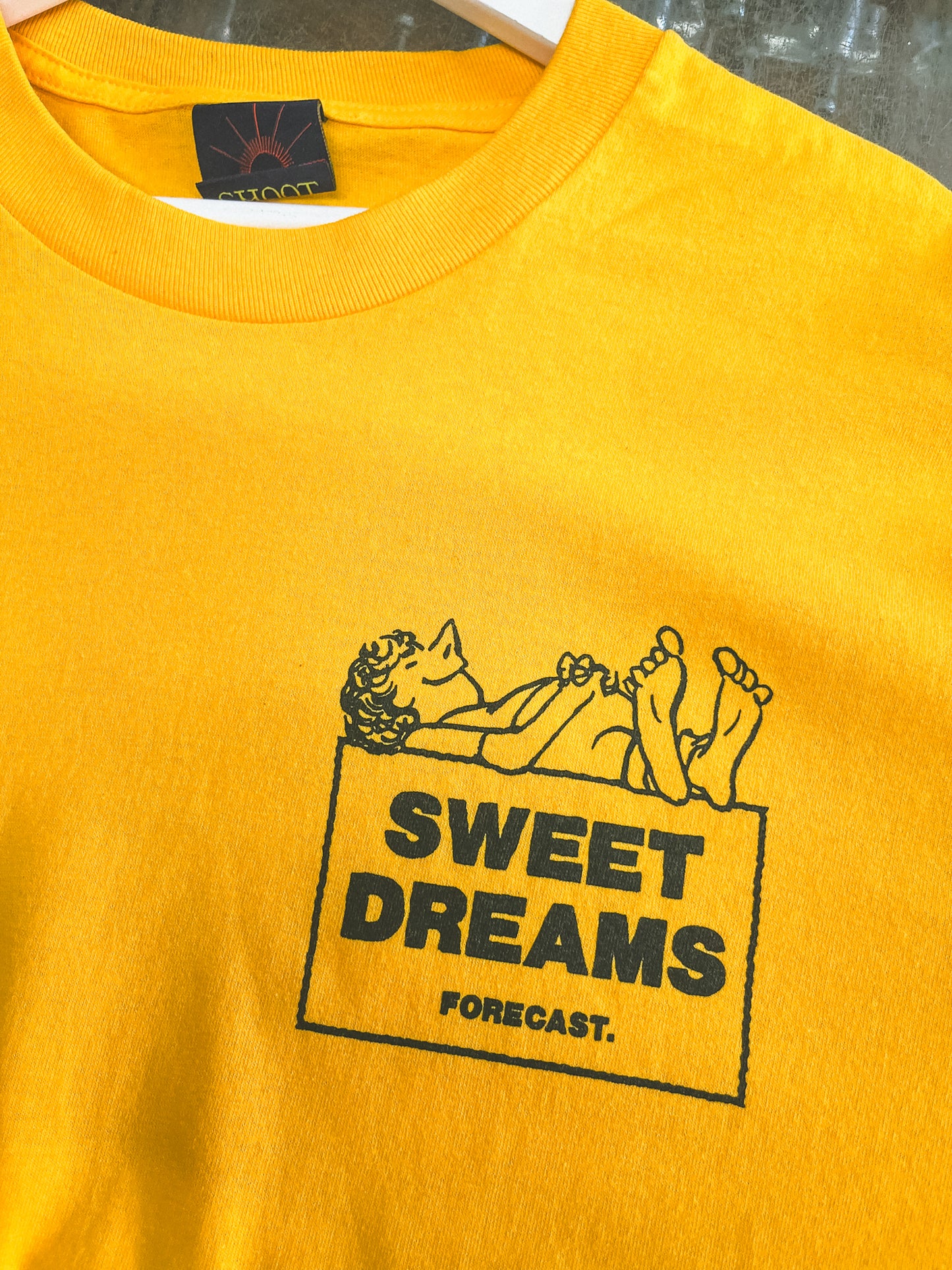 Forecast 'Sweet Dreams' Longsleeve T-Shirt Gold / White