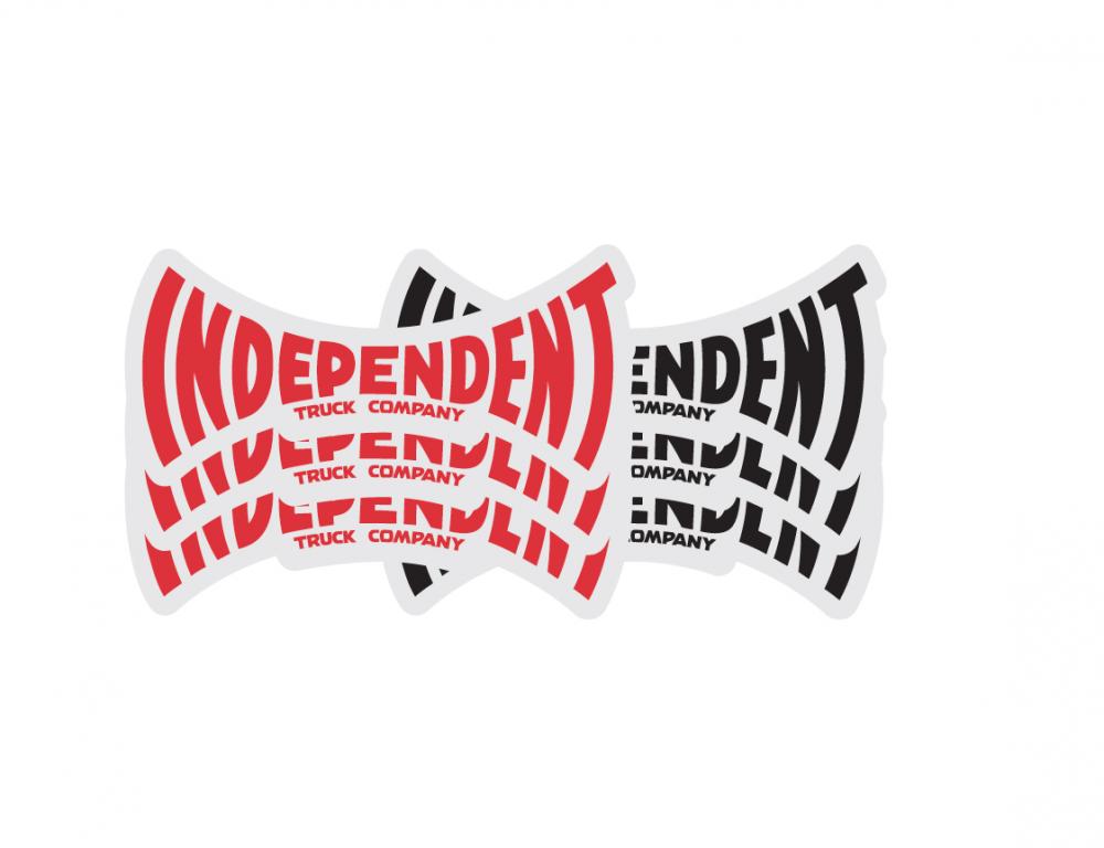 Independent Span Sticker Red/ Black Single Stick