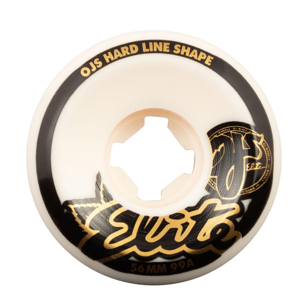 OJ Elite Wheels Elite Hard Line 99a White 56mm