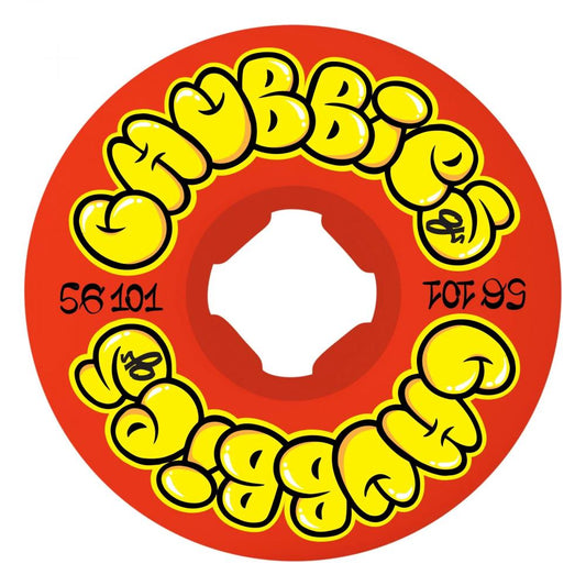 OJ Throw Ups Chubbies Red Wheels 56mm