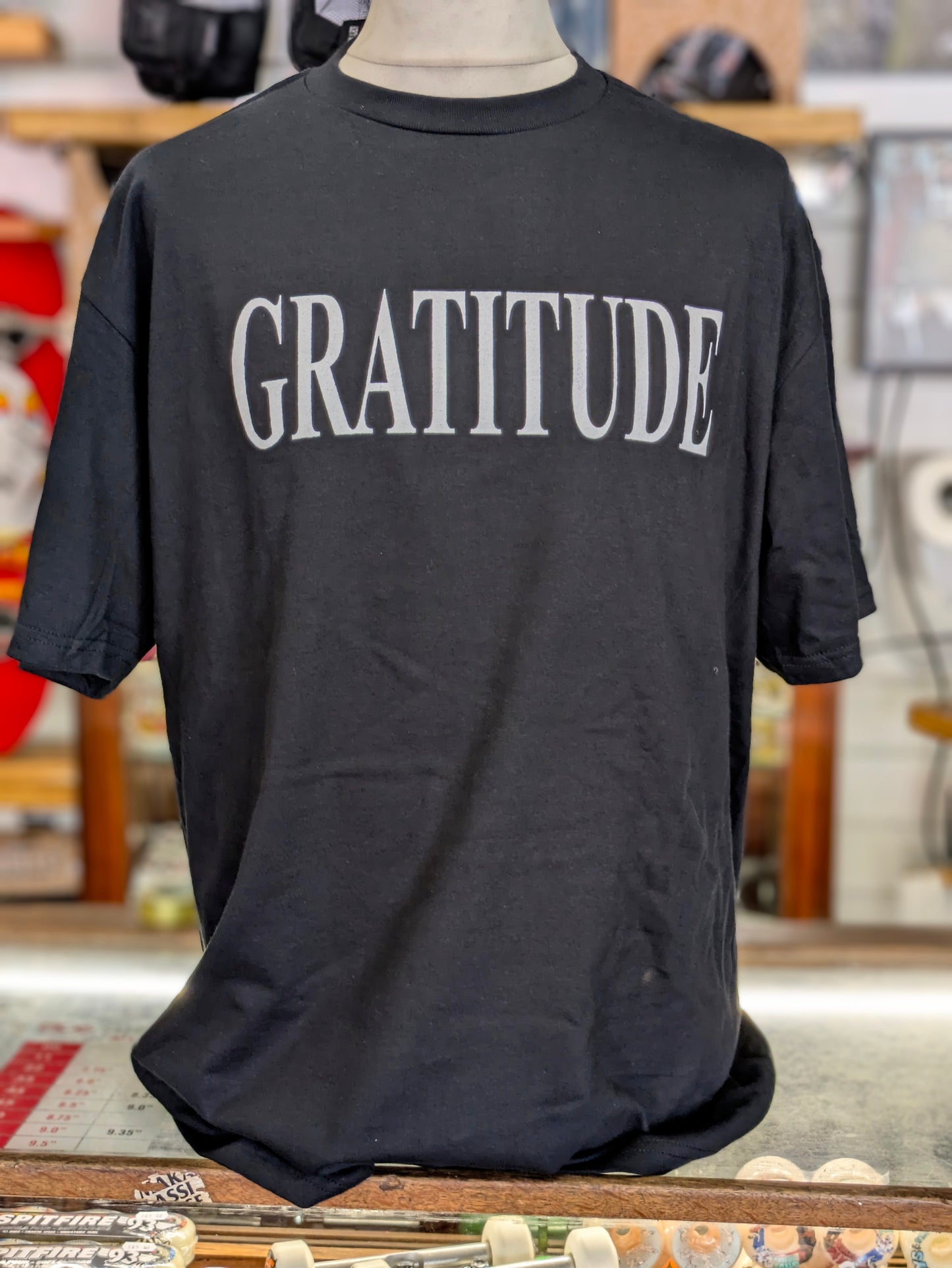 Gratitude Skate Shop Crystalized Black/ White T-Shirt