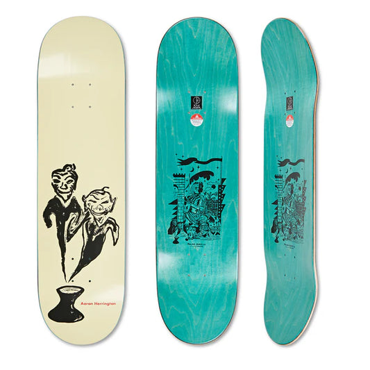Polar Skate Co. Aaron Herrington - Pot demons (Yellow) 8.5" Deck
