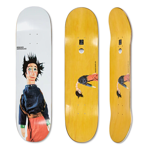 Polar Skate Co. Roman Gonzales Lorca White 8.375" Deck