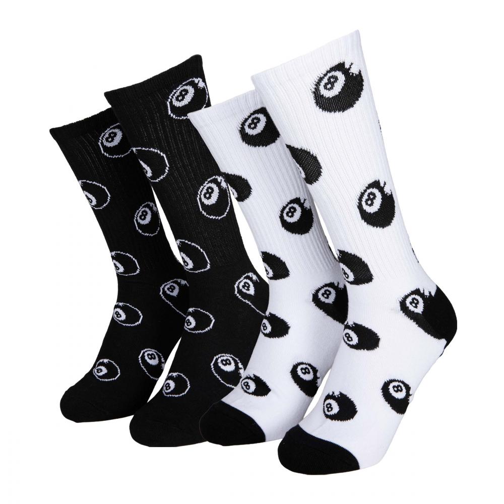 Santa Cruz Socks Winkowski Eight Ballr (2pk)  8‑11 ADULT