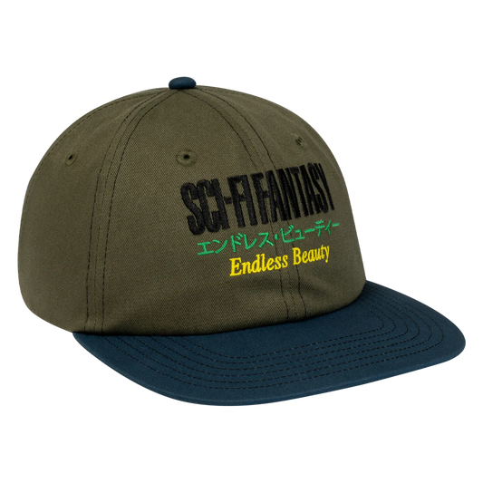 Sci-Fi Fantasy Endless Beauty Hat (Olive/Navy)