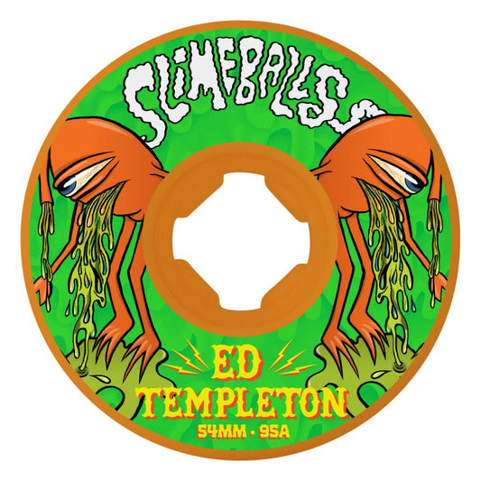 Slime Balls Wheels Ed Templeton Vomit Hardline 95a Orange 54mm
