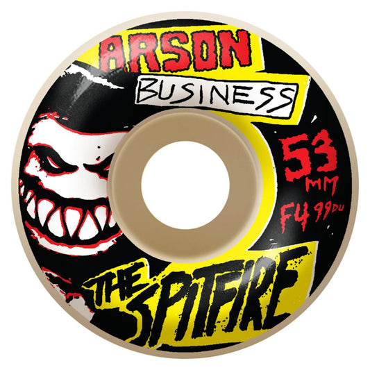 Spitfire Formula Four Wheels Arson Business Classics 99 White 55 mm