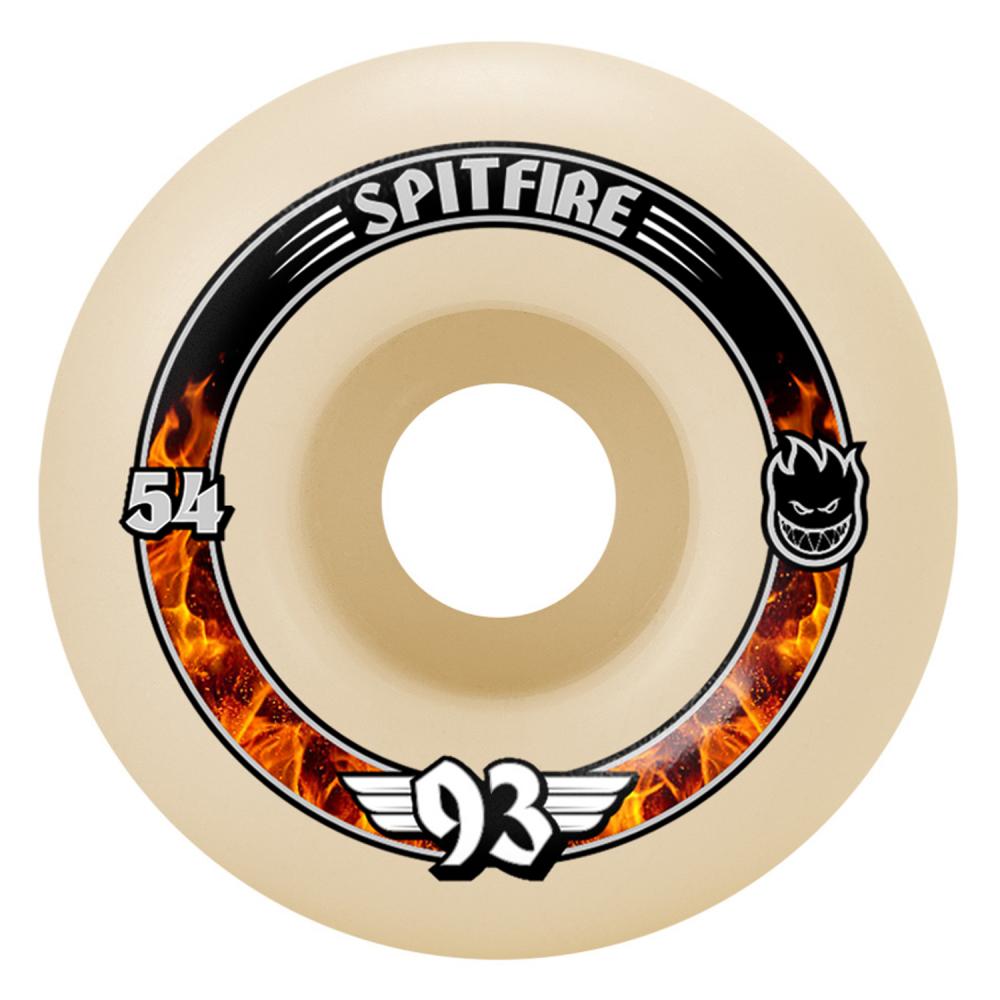 Spitfire Formula Four 93a Radials Soft Slider White 54mm Wheels