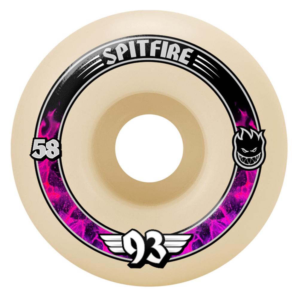 Spitfire Formula Four 93a Radials Soft Slider White 58mm Wheels