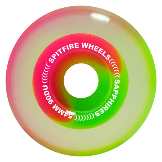 Spitfire Soft Wheels Sapphire Radial 90D	Pink / Green 56mm