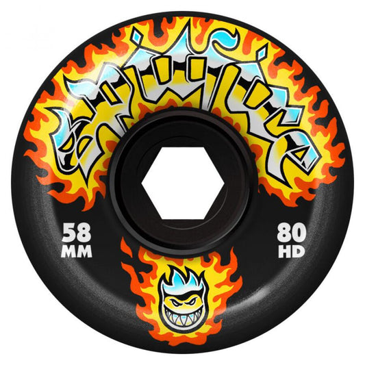 Spitfire Wheels 80HD Conical Full Chrome Venom	Black 58mm
