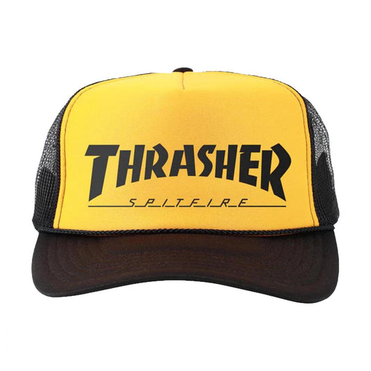 Thrasher x Spitfire Trucker	Black / Gold