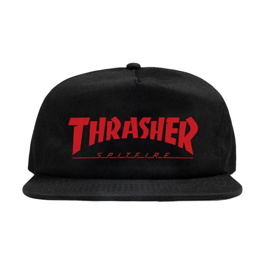 Thrasher x Spitfire Snapback Black Cap