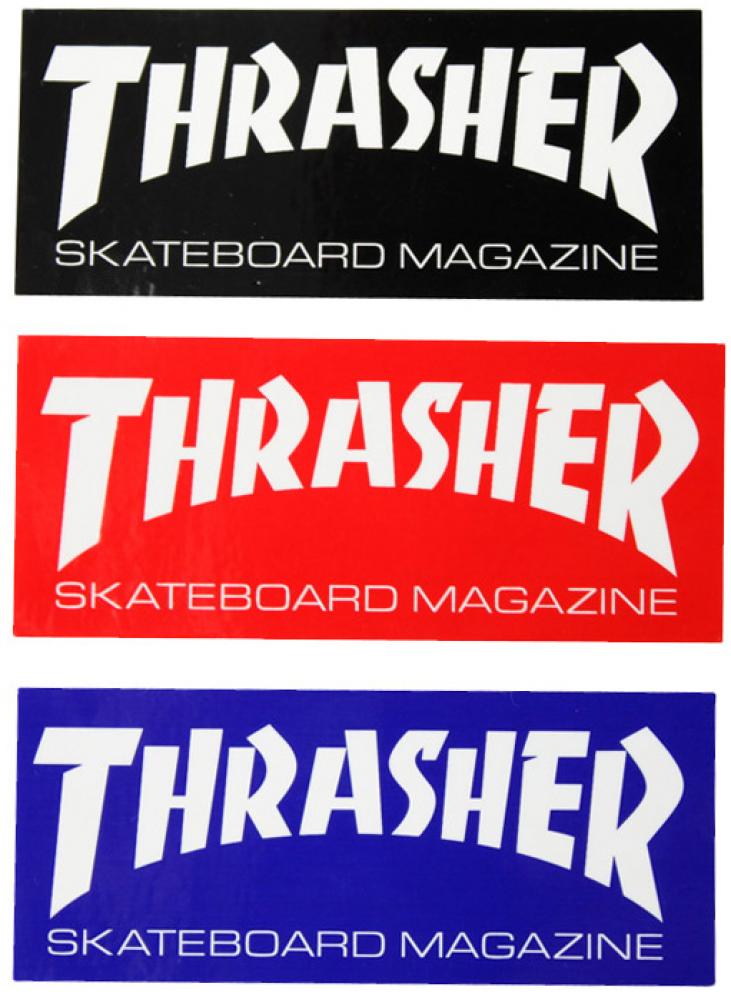 Thrasher Stickers	Skate Mag Medium (Assorted colours)