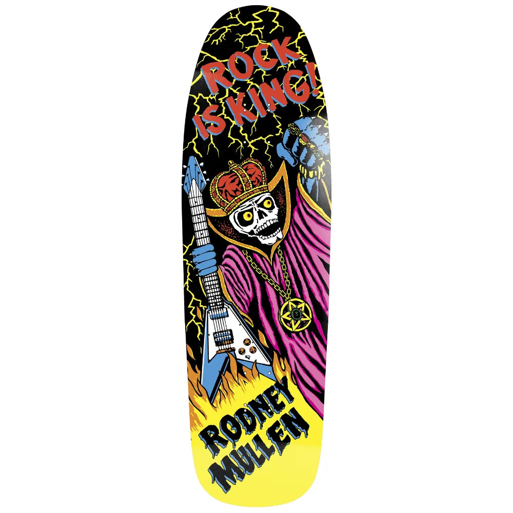 World Industries Rodney Mullen Rock is King EX7 Deck Black 9.625''