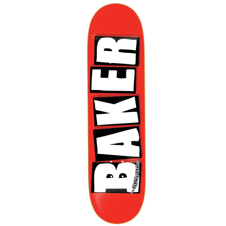 Baker Brand Logo Red/White 8" Deck