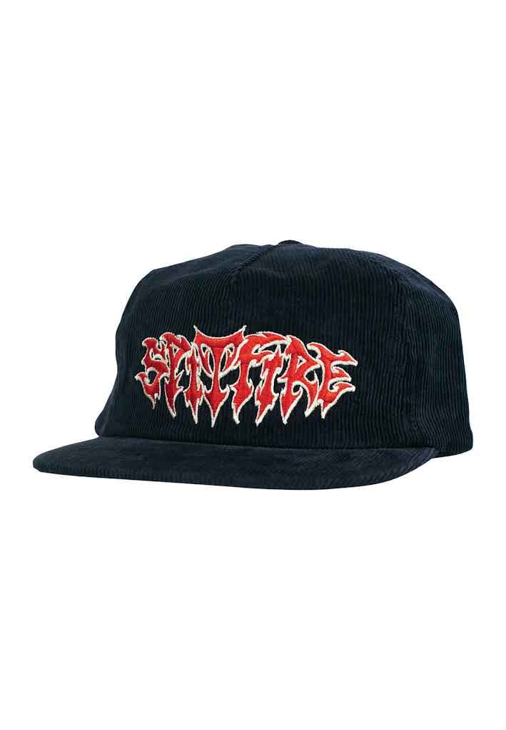 Spitfire Demon Script Cap (Navy/Red)
