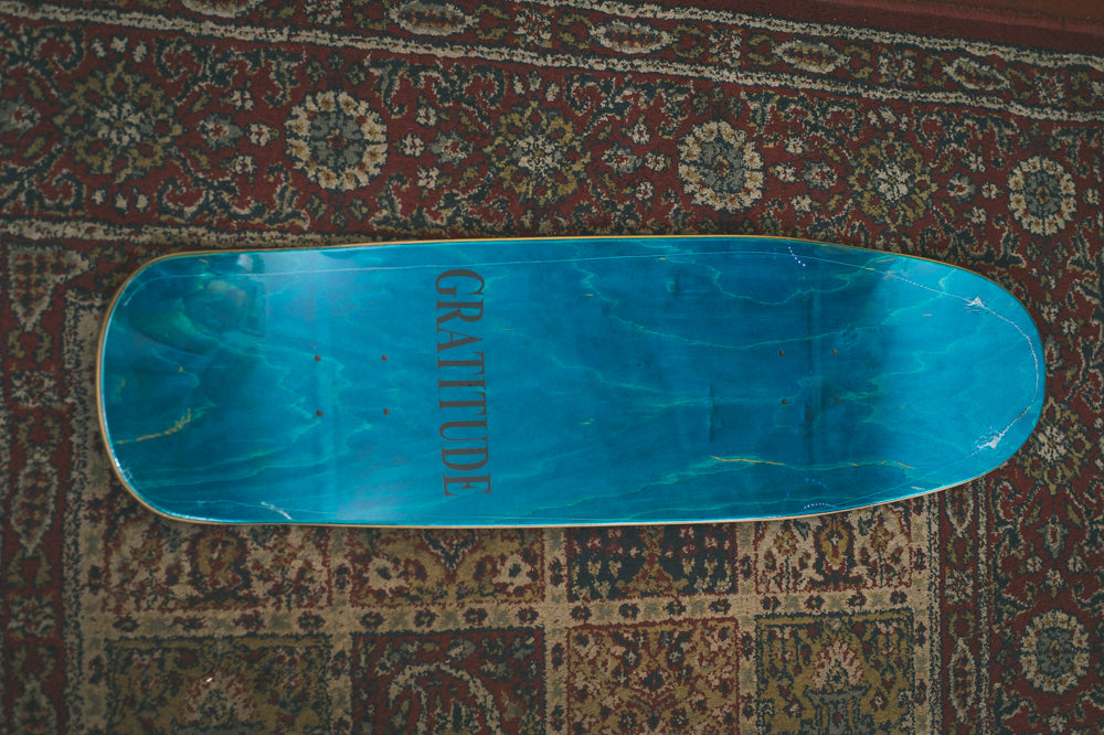 Gratitude Skateshop 'Crystalized Type' 9" Almost a Shovel Deck