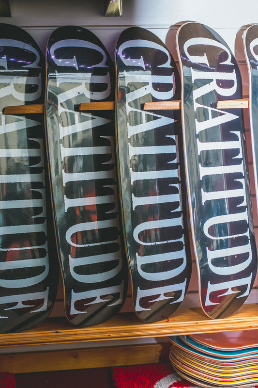 Gratitude Skateshop 'Crystalized Type' 9" Pop Deck