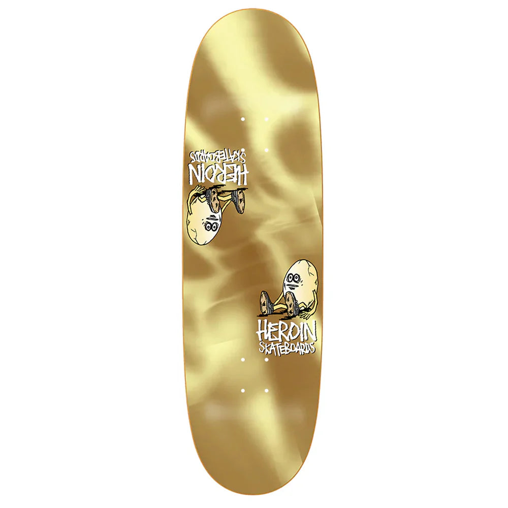 Heroin Symetrical Gold Egg 9.25" Deck