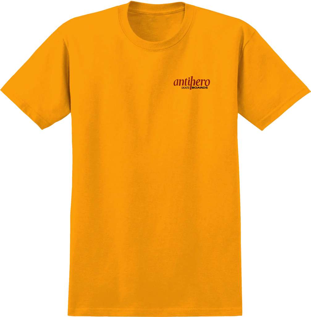 AntiHero The Bucky Tee (Gold W/ Multi Color Prints)