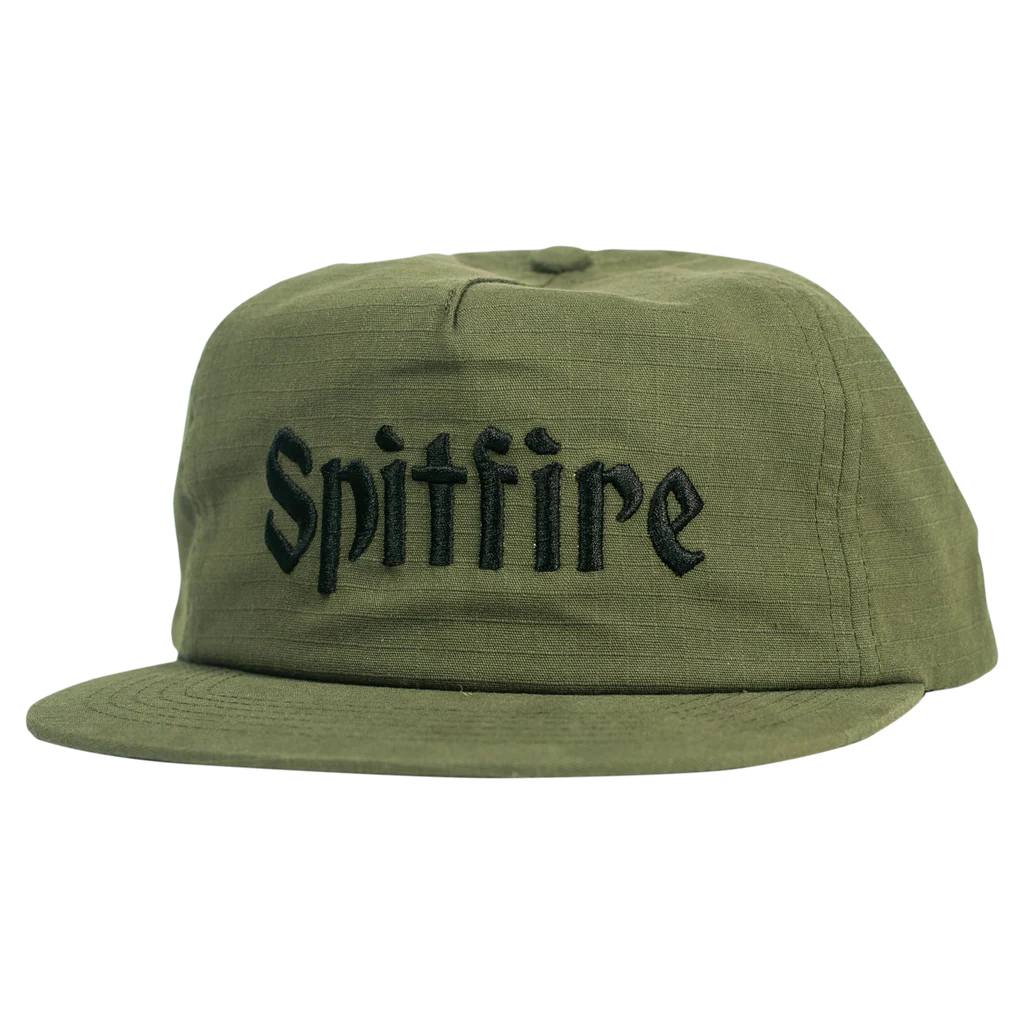 Spitfire Wheels Molotov Script Cap (Olive/Black)