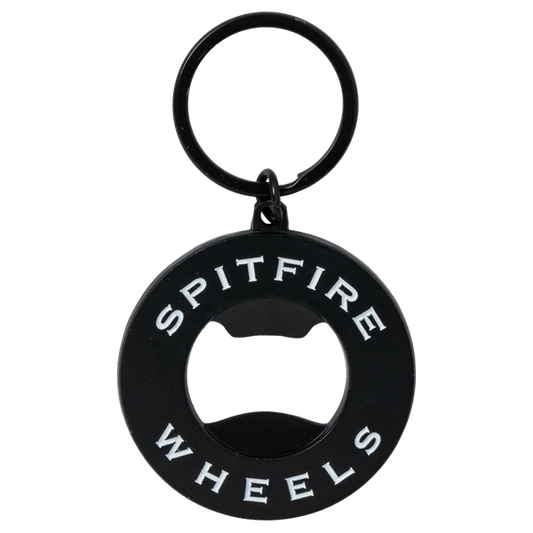 Spitfire Classic Swirl Bottle Keychain (Black/White) - O/S