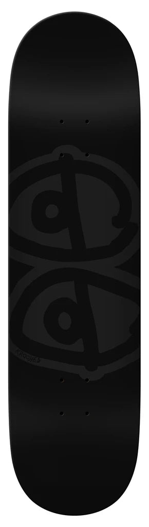 Krooked Eyes Deck (Black) 8.5" Deck