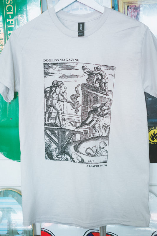 Dogpiss Magazine 'Leap of Faith' Ice Grey T-Shirt