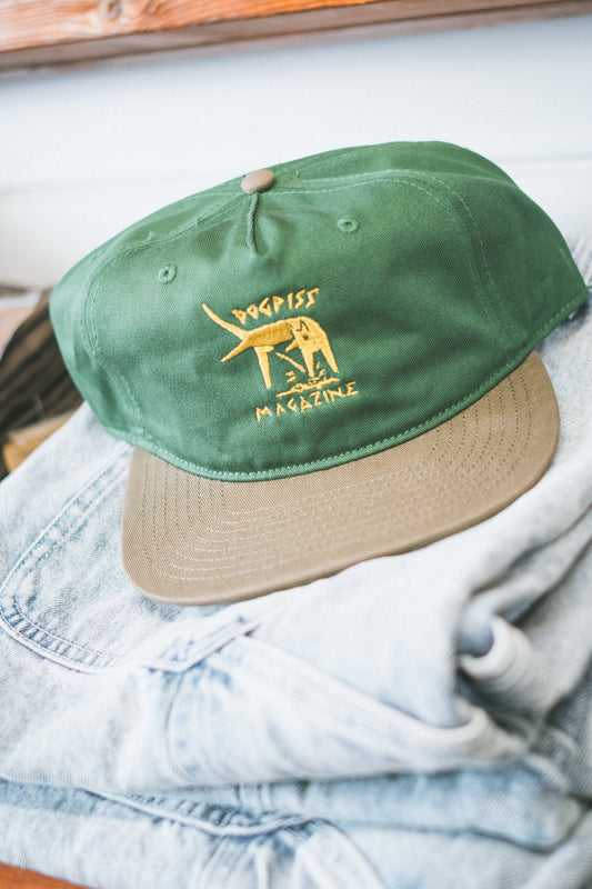Dogpiss Magazine Delta Mojo Snapback Cap Forest / Walnut