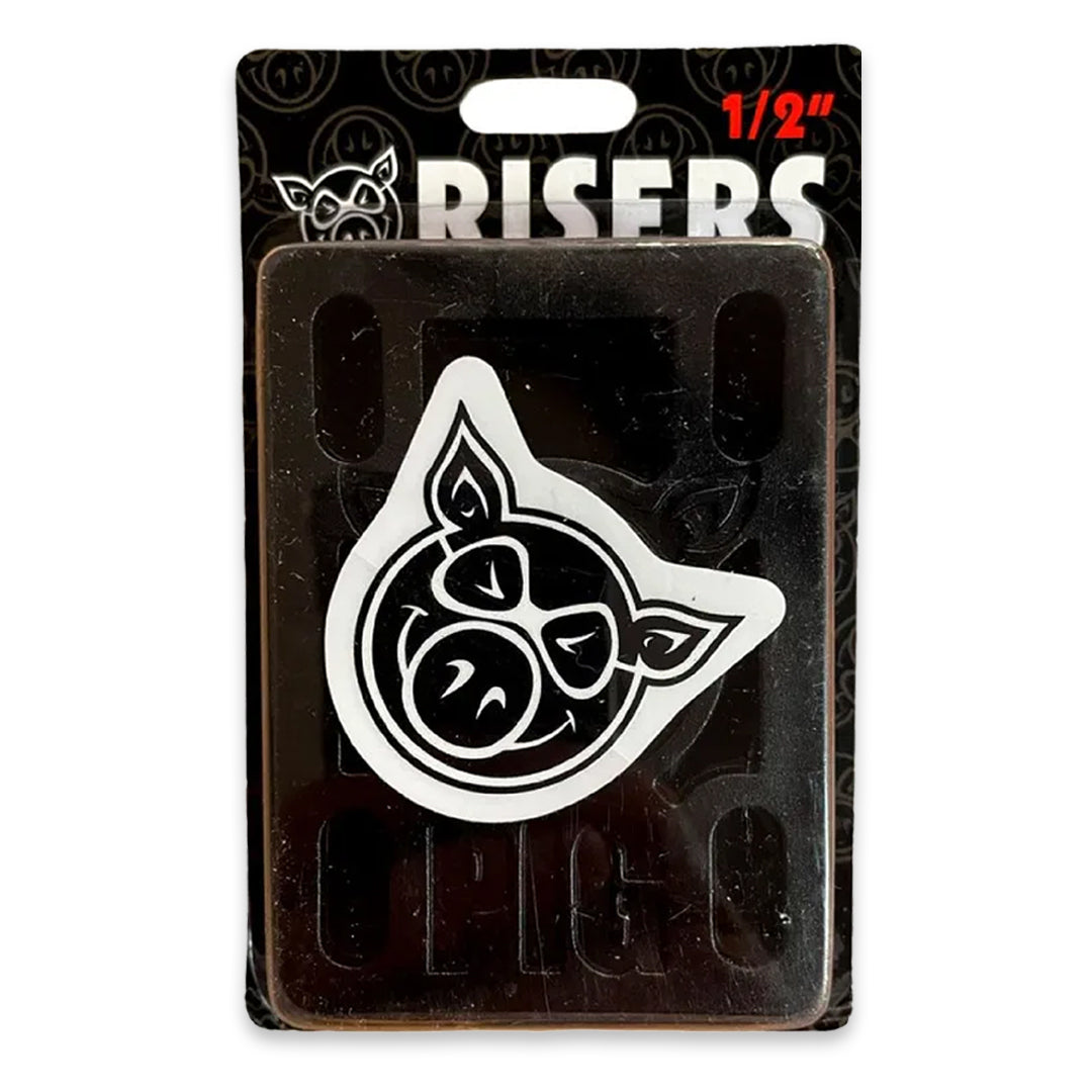 Pig Wheels 1/2" Hard Risers Black