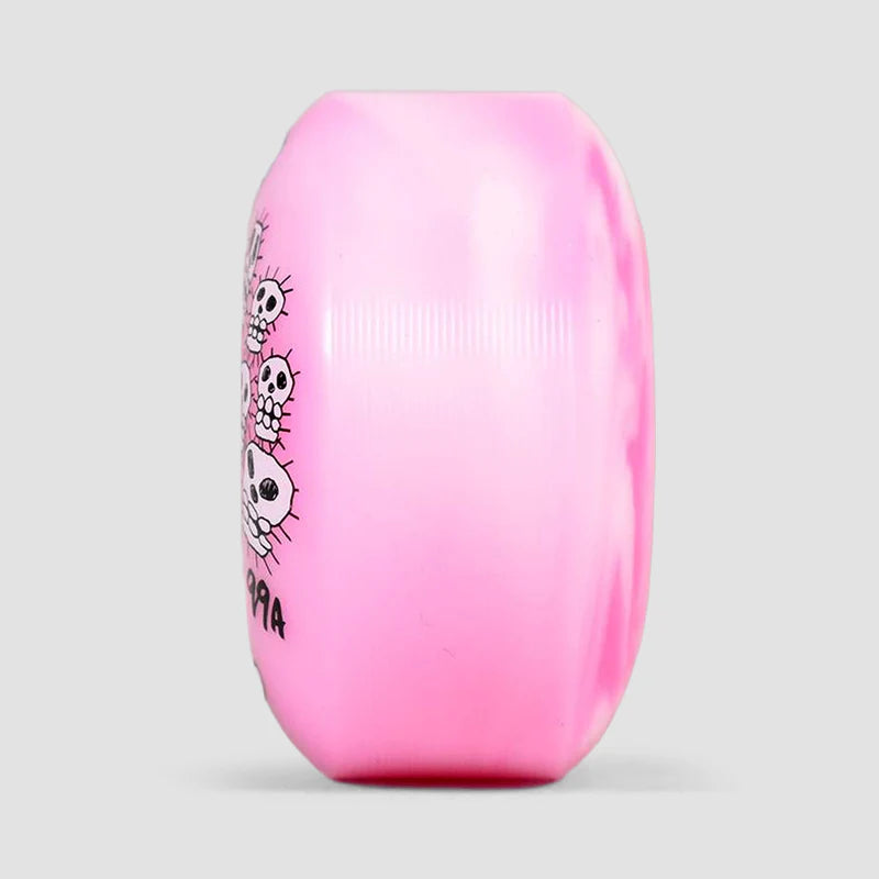 Snot Wheels Franky Villani Pink Swirl 53mm 99a Wheels