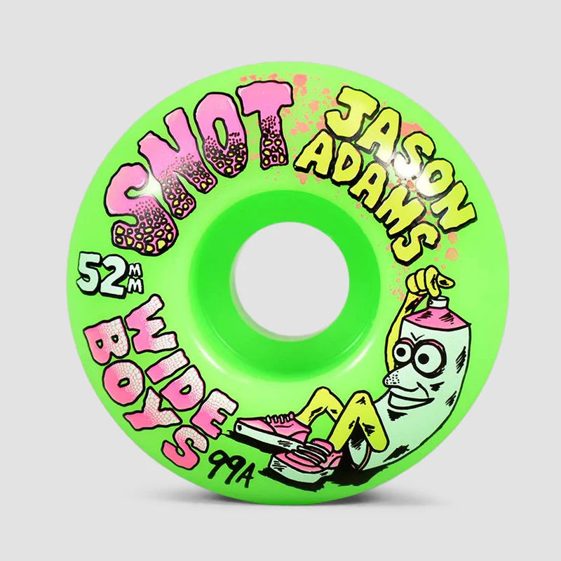 Snot Wheels Jason Adams Wide Boys Green 52mm 99a Wheels