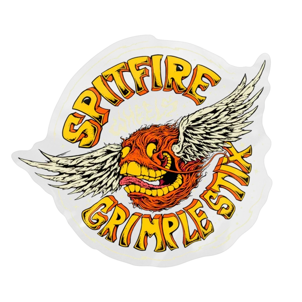 Spitfire X Grimple Flying Grimple Sticker