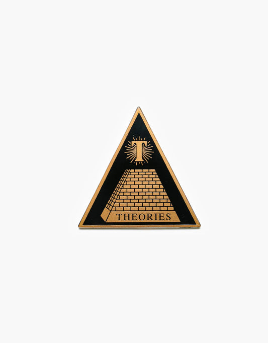 Theories of Atlantis Pyramid Enamel Pin