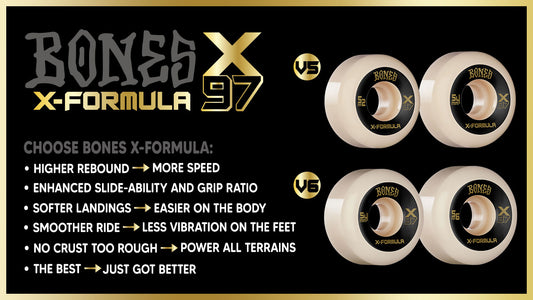 Bones X-Formula X97 Wheels (Sizes and Shape in Listing)