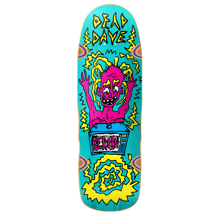 Heroin Skateboards Dead Dave Tv Casualty 10.125" Deck