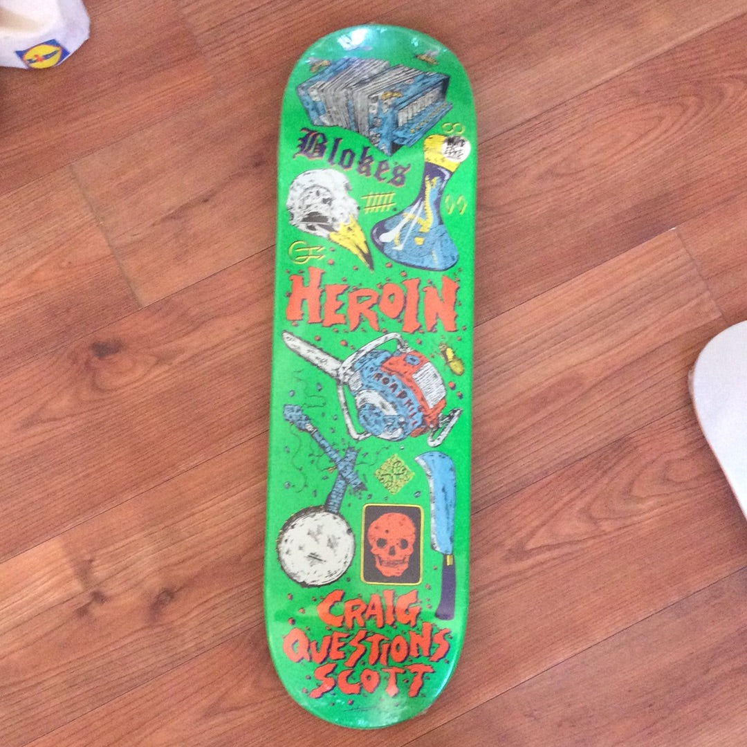 Heroin Skateboards - Craig Questions Scott Life Deck 9”